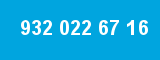932 022 67 16 932 022 67 16